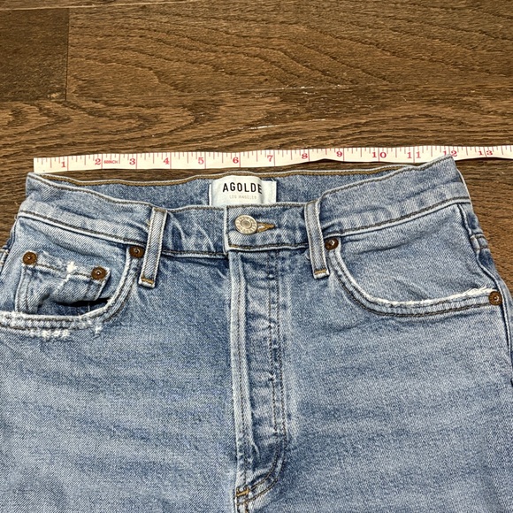 Agolde Light Blue Slim Leg Jeans - Picture 4 of 13